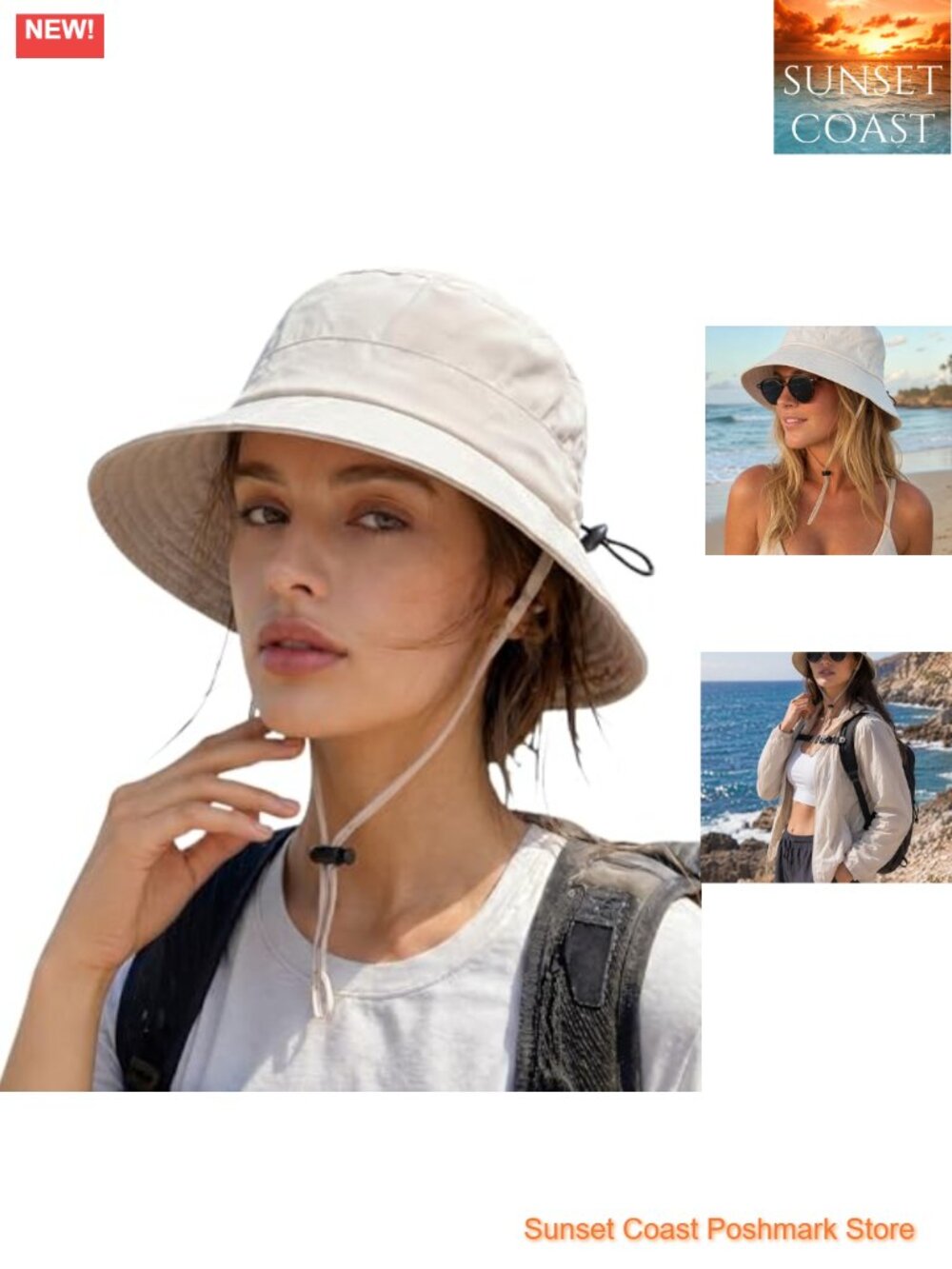Waterproof Bucket Hat UPF50 Quick Dry Sun Hat Lightweight Hiking Fishing